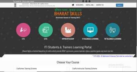 Bharat Skills gov.in website