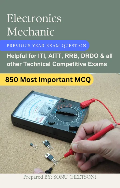 Electronics Mechanic MCQ Book in English Cover