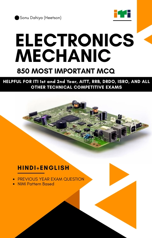 Electronics mechanic MCQ Book cover page
