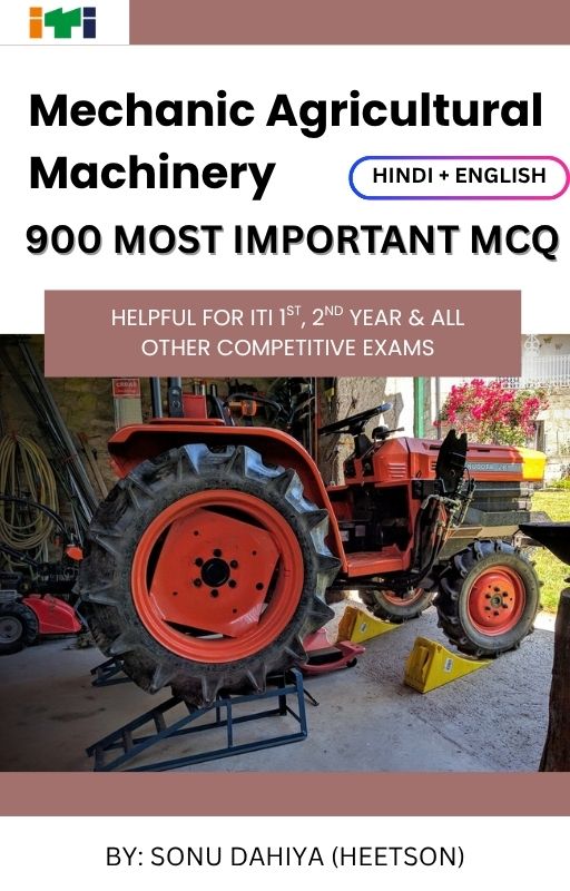 Mechanic agricultural machinery MCQ Book cover page
