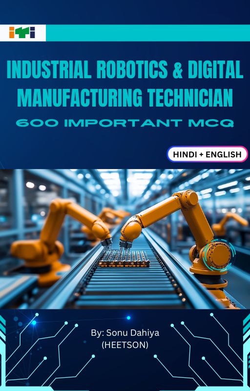 Industrial robotics and digital manufacturing technician MCQ Book Cover
